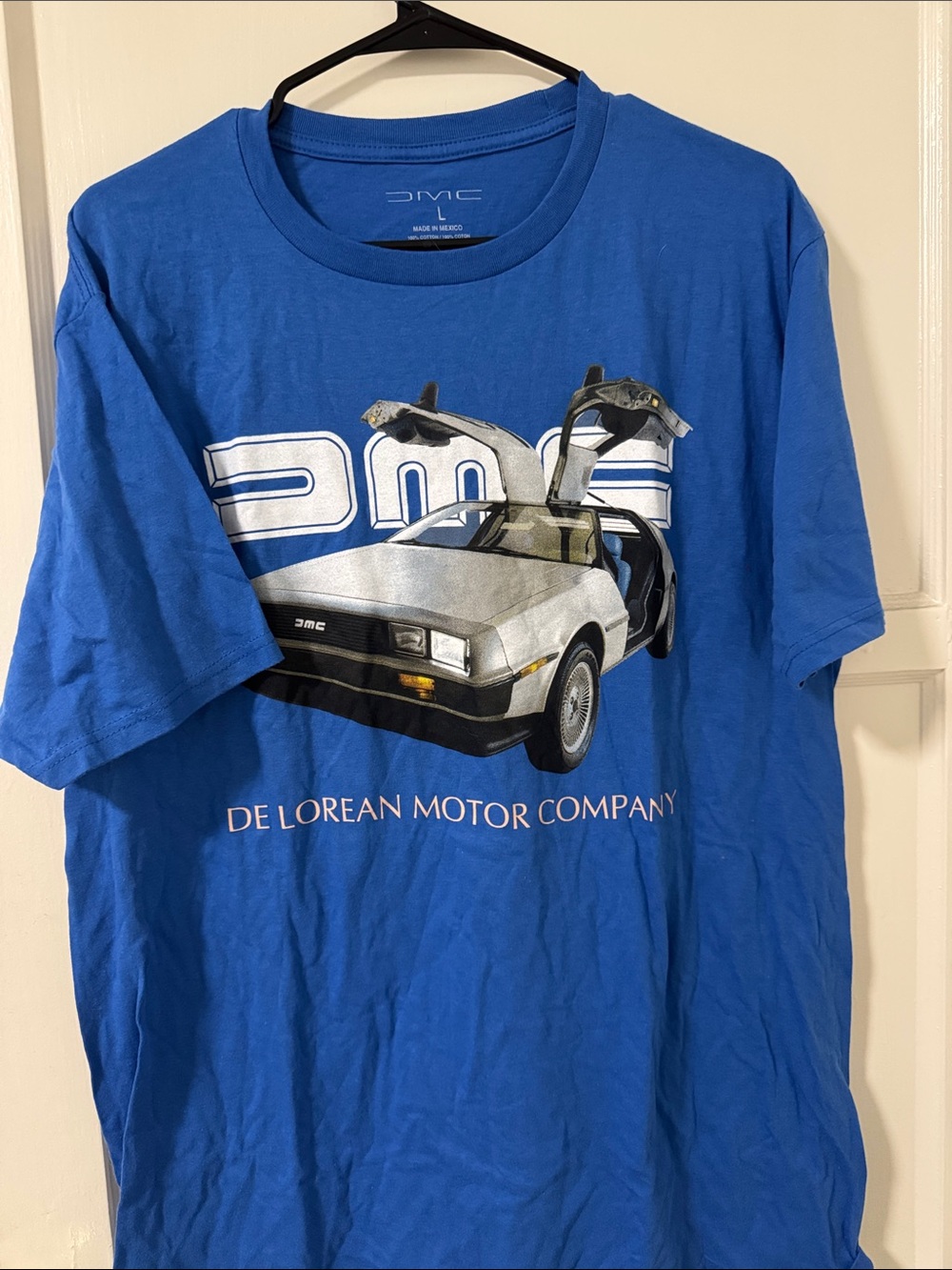 DeLorean Motor Company Blue Graphic Tee